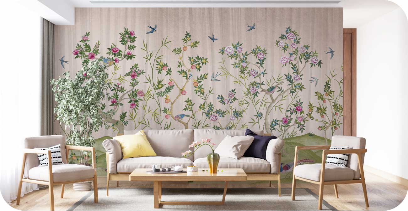 Affreschi Pink Evanescence Wallpaper